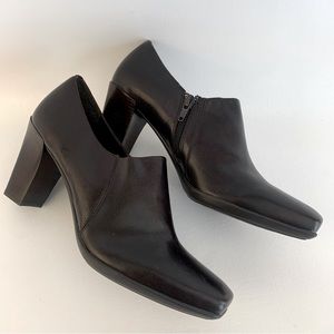 Franco Sarto Brown Vegan Leather Booties